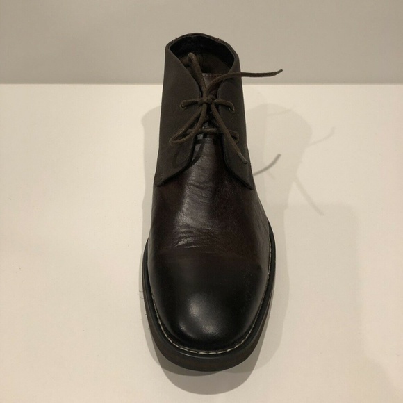 New Joe\'s Leather Lace Up Brown Oxford Ankle Boots